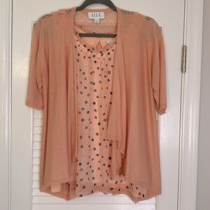 2pc Peach Sweater Set